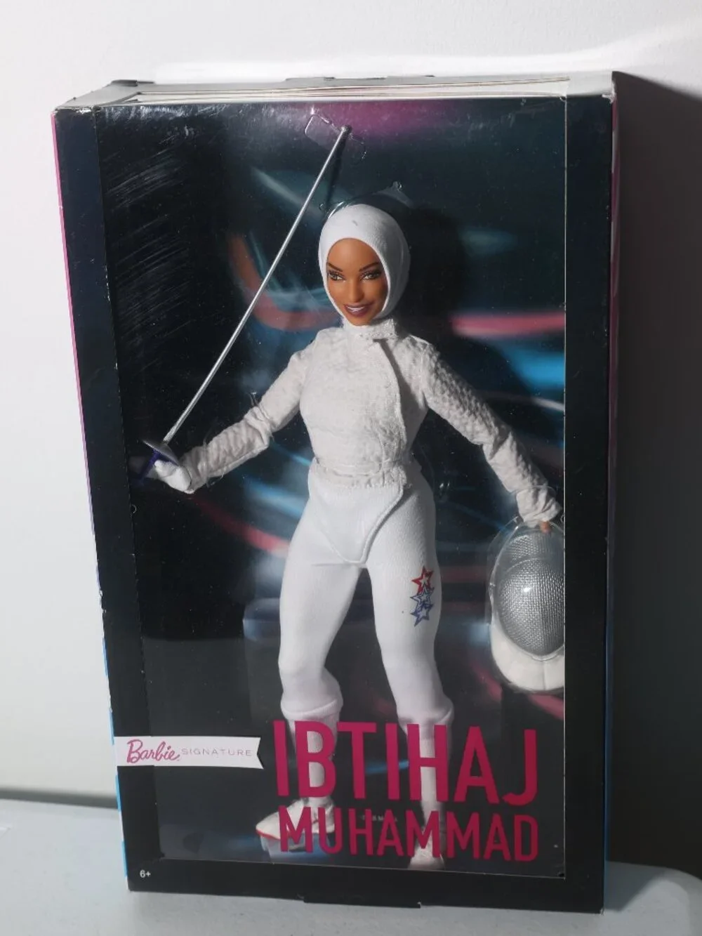 Ibtihaj Muhammad Fencing Barbie Signature Doll 2018 Mattel NRFB